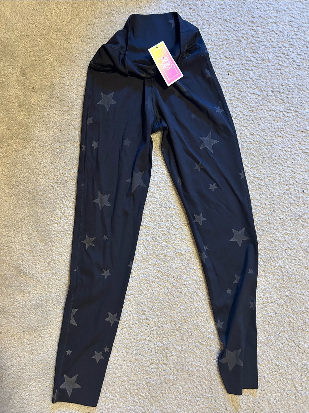 Aerie Black Star Print Leggings